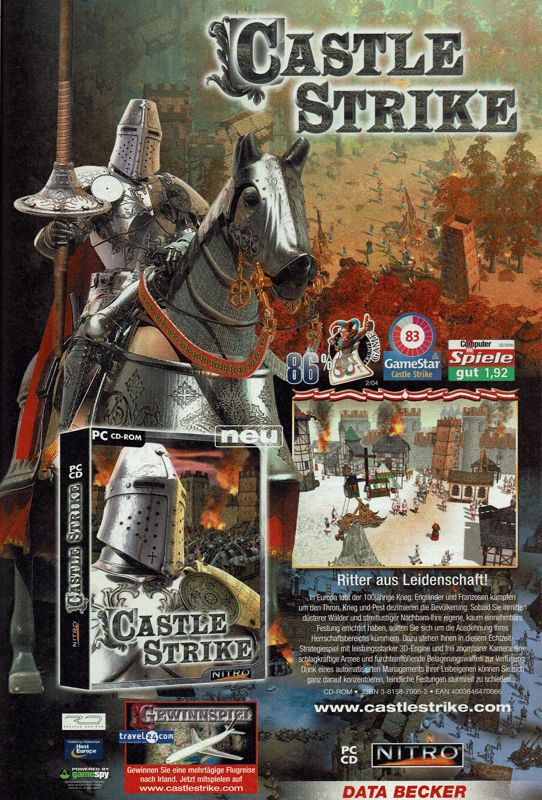 Castle Strike Magazine Advertisement (Magazine Advertisements): GameStar (Germany), Issue 03/2004