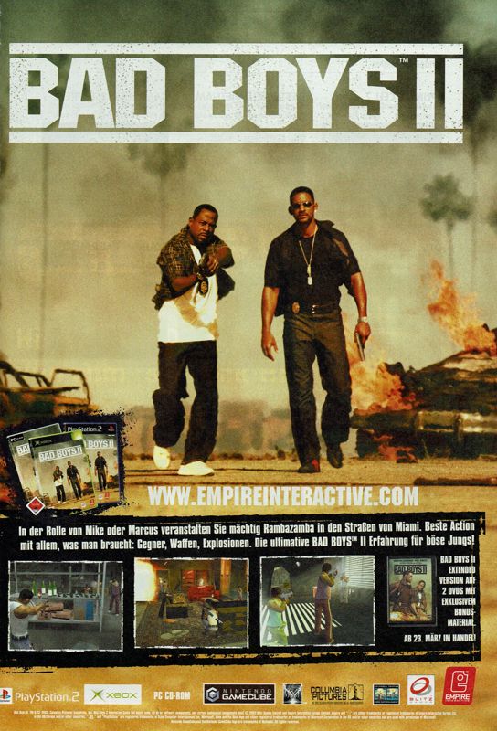 Bad Boys: Miami Takedown Magazine Advertisement (Magazine Advertisements): GameStar (Germany), Issue 04/2004