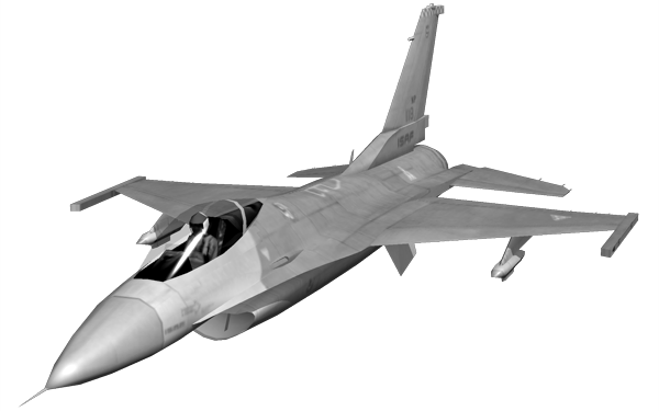 Ace Combat 04: Shattered Skies Render (PlayStation 2 Monthly Artwork Disc 1 (November 2001)): F-16C