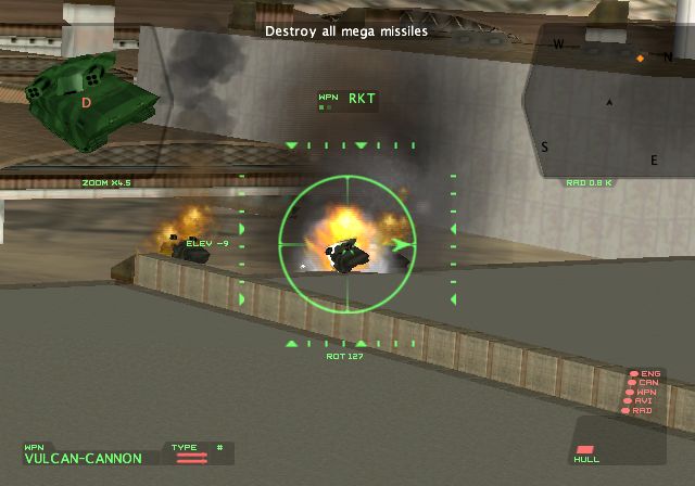 Dropship: United Peace Force Screenshot (PlayStation 2 Monthly Artwork Disc 1 (November 2001)): DESTROY