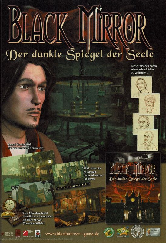 Black Mirror Magazine Advertisement (Magazine Advertisements): GameStar (Germany), Issue 06/2004