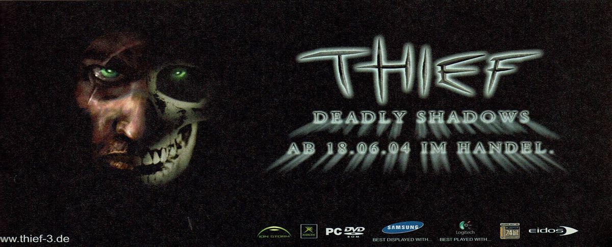 Thief: Deadly Shadows Magazine Advertisement (Magazine Advertisements#): GameStar (Germany), Issue 07/2004