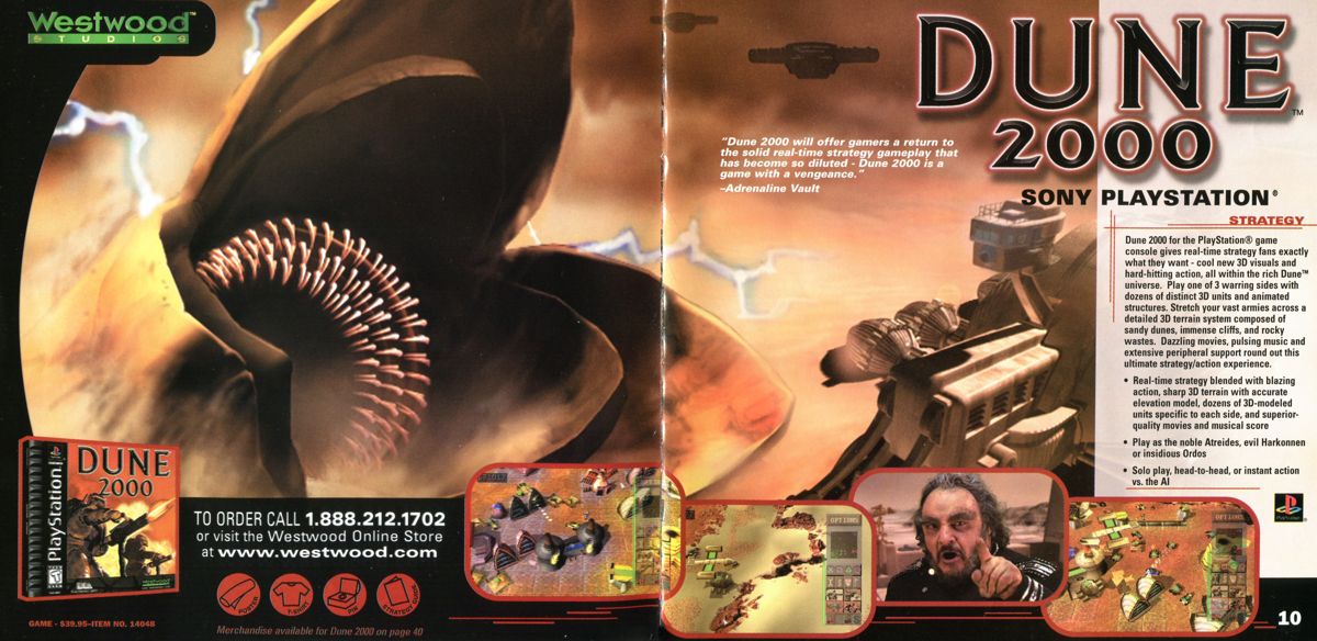 Dune 2000 Catalogue (Catalogue Advertisements): 821121 (pg.9-10)