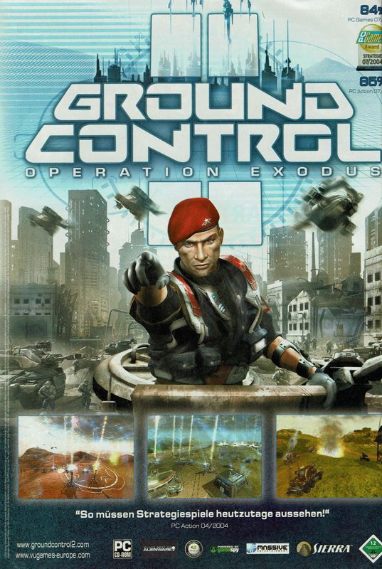 Ground Control II: Operation Exodus Magazine Advertisement (Magazine Advertisements): GameStar (Germany), Issue 08/2004