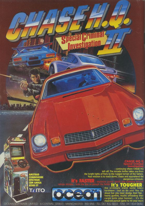 S.C.I.: Special Criminal Investigation Magazine Advertisement (Magazine Advertisements): CU Amiga Magazine (UK) Issue #9 (November 1990). Courtesy of the Internet Archive. Back cover