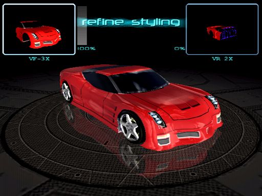 Supercar Street Challenge Screenshot (Activision E3 2001 Press Kit): Frontend (PC)