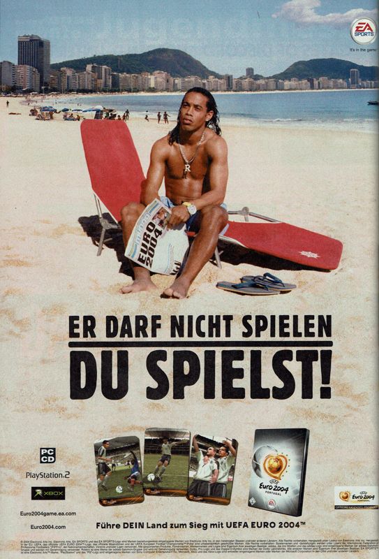 UEFA Euro 2004 Portugal Magazine Advertisement (Magazine Advertisements): GameStar (Germany), Issue 06/2004