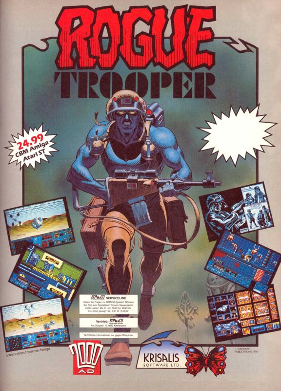 Rogue Trooper Magazine Advertisement (Magazine Advertisements): ASM (Germany), Issue 12/1990