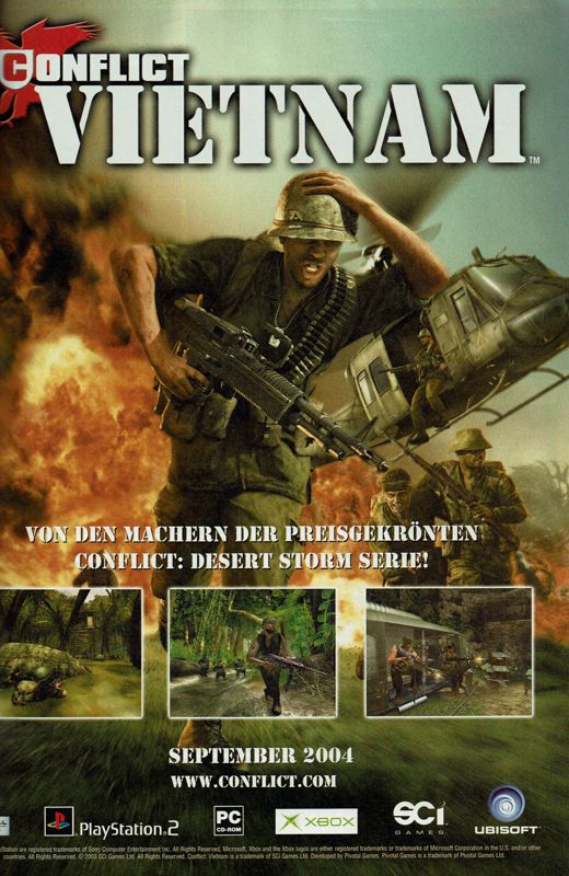 Conflict: Vietnam Magazine Advertisement (Magazine Advertisements): GameStar (Germany), Issue 10/2004
