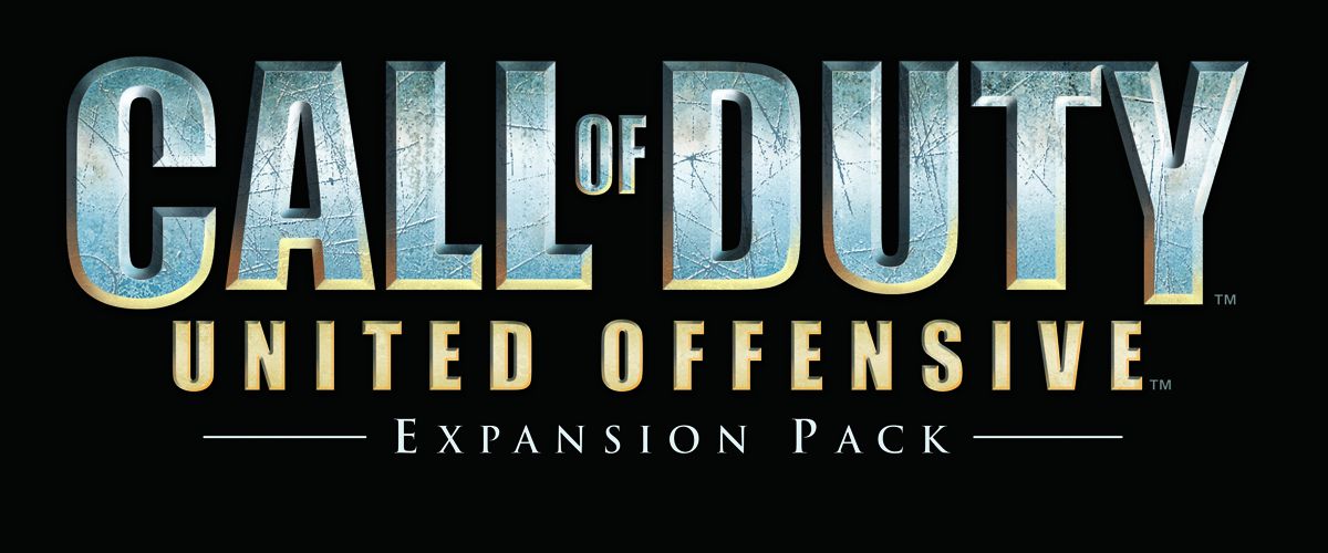 Call of Duty: United Offensive Logo (Call of Duty: United Offensive Expansion Pack Press Kit): Black