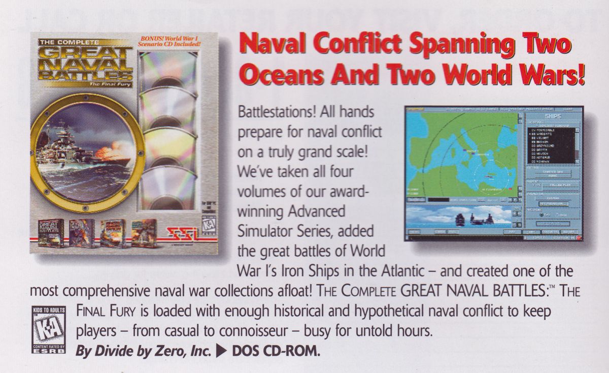 The Complete Great Naval Battles The Final Fury official promotional