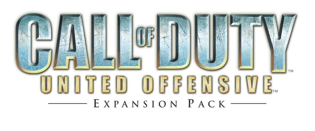 Call of Duty: United Offensive Logo (Call of Duty: United Offensive Expansion Pack Press Kit): White