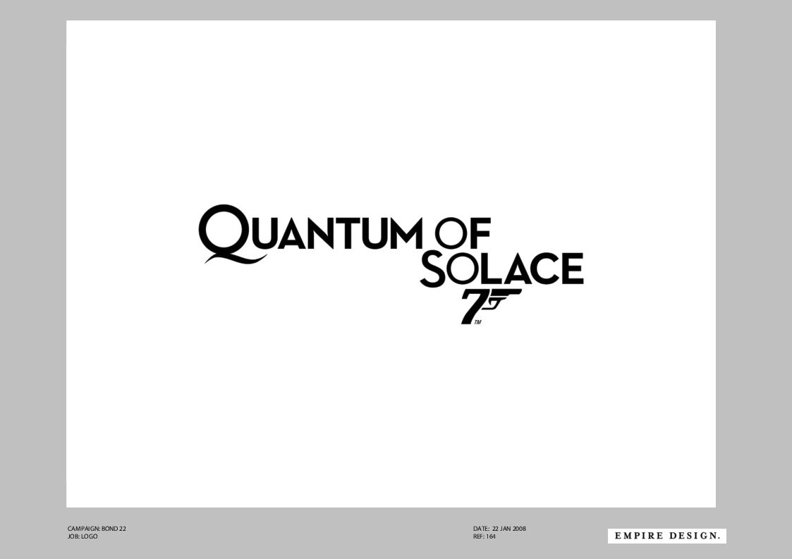 007: Quantum of Solace Logo (007: Quantum of Solace Press Kit)