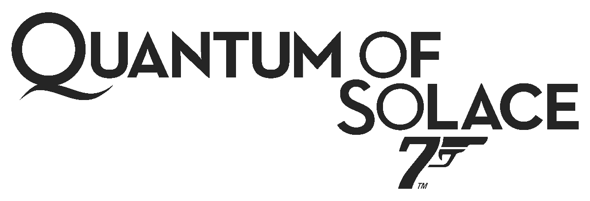 007: Quantum of Solace Logo (007: Quantum of Solace Press Kit): White background