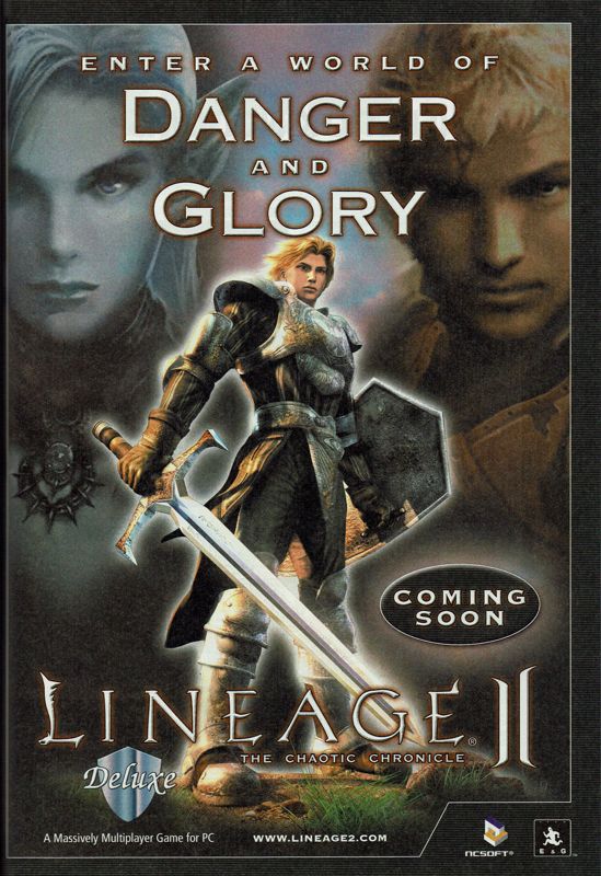 Lineage II: The Chaotic Chronicle Magazine Advertisement (Magazine Advertisements): GameStar (Germany), Issue 12/2004