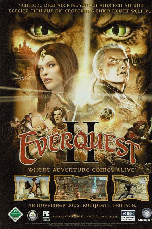 EverQuest II Magazine Advertisement (Magazine Advertisements): GameStar (Germany), Issue 12/2004