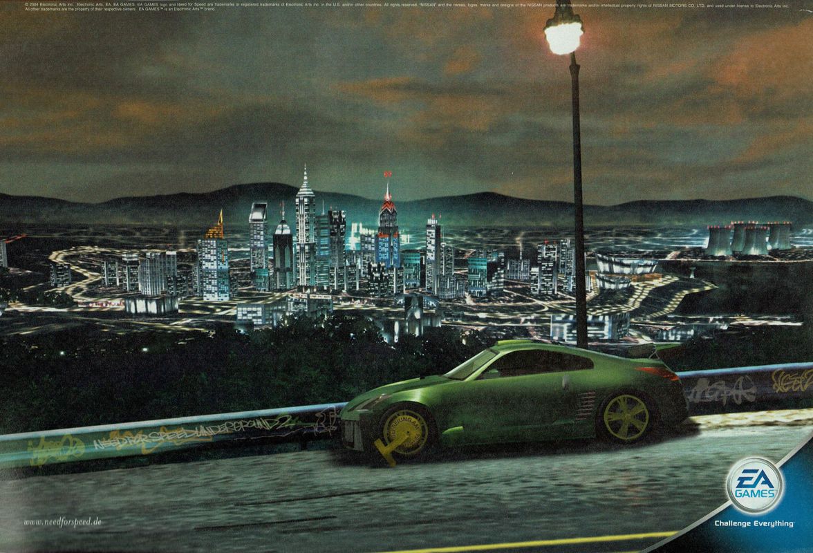 Need for Speed: Underground 2 Magazine Advertisement (Magazine Advertisements): GameStar (Germany), Issue 12/2004