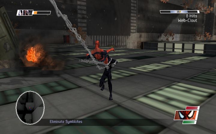 Spider-Man: Web of Shadows  (PS2) Gameplay 