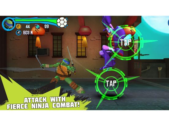 Teenage Mutant Ninja Turtles: Rooftop Run Screenshot (iTunes Store)