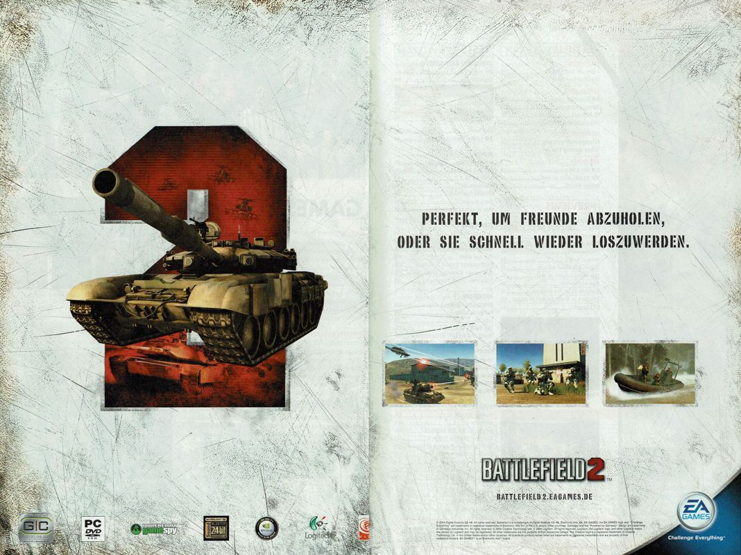 Battlefield 2 Magazine Advertisement (Magazine Advertisements): GameStar (Germany), Issue 08/2005