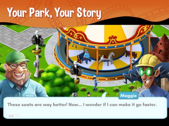 RollerCoaster Tycoon Story Screenshot (iTunes Store)