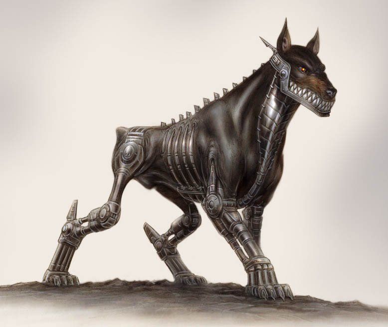 Deus Ex: Invisible War Concept Art (Eidos E3 2002 Digital Press Kit): Cyber dog