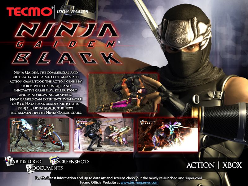 Ninja Gaiden Black Other (Tecmo 2005 Product Lineup: Electronic Press Kit)