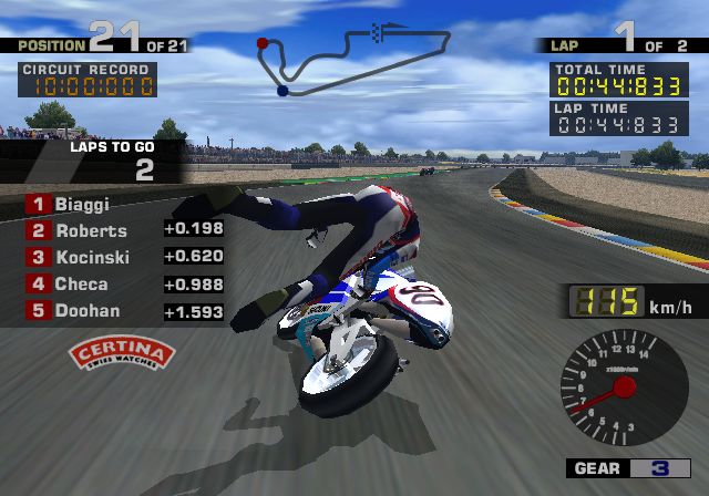 MotoGP Screenshot (PlayStation 2 Tokyo Game Show 22/09/2000 Artwork Update)