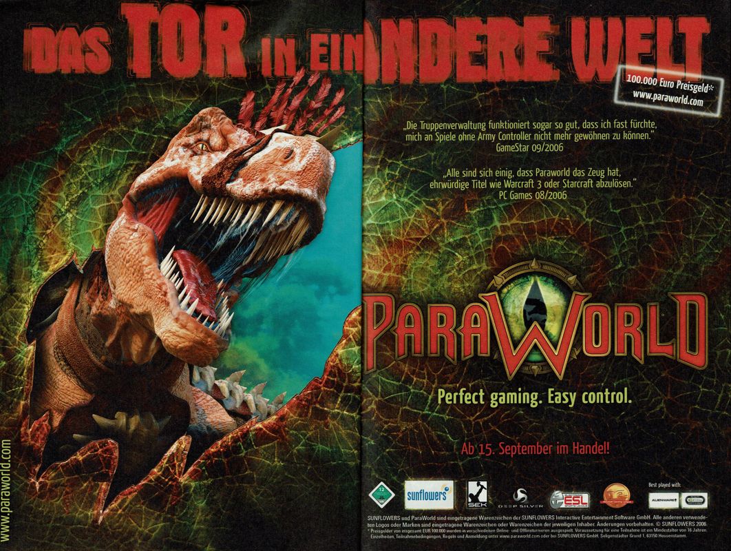 ParaWorld Magazine Advertisement (Magazine Advertisements): GameStar (Germany), Issue 10/2006