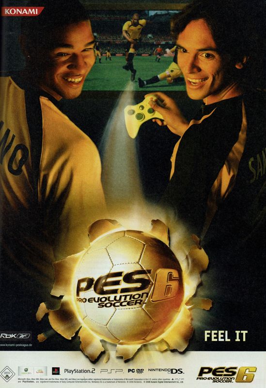 Winning Eleven: Pro Evolution Soccer 2007 Magazine Advertisement (Magazine Advertisements): GameStar (Germany), Issue 12/2006