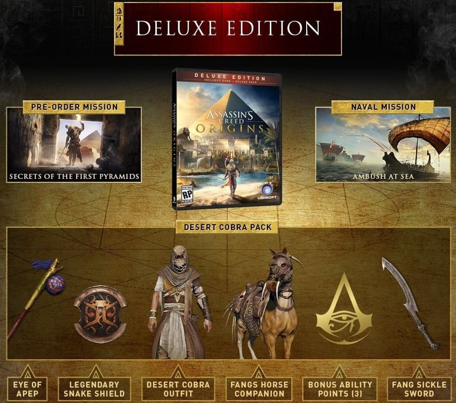 Assassin's Creed: Origins (Deluxe Edition) Other (Edition Info)