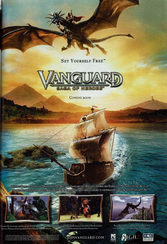 Vanguard: Saga of Heroes Magazine Advertisement (Magazine Advertisements): GameStar (Germany), Issue 02/2007