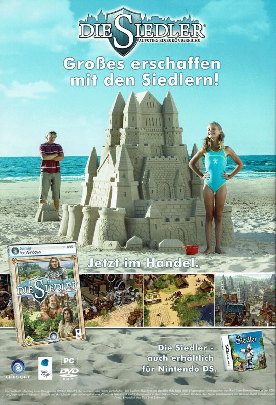 The Settlers Magazine Advertisement (Magazine Advertisements): GameStar (Germany), Issue 12/2007