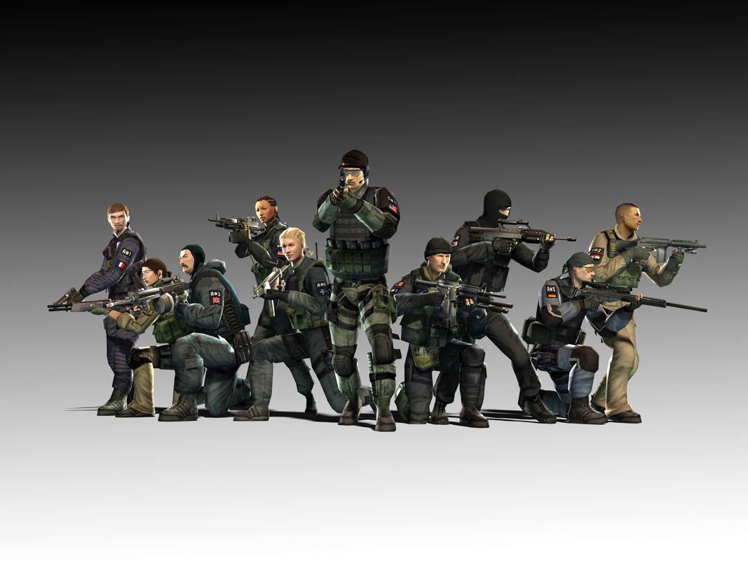 Tom Clancy's Rainbow Six: Lockdown Render (Ubisoft Press Kit E3 2005): Group Rainbow