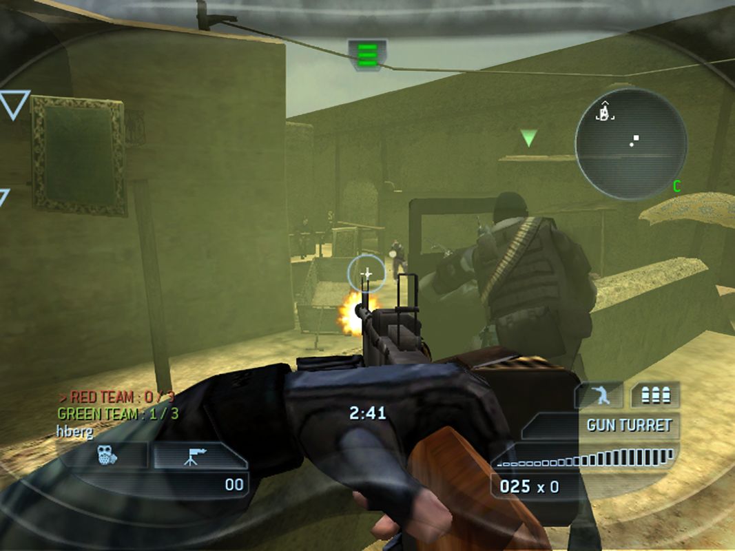 Tom Clancy's Rainbow Six: Lockdown Screenshot (Ubisoft Press Kit E3 2005): PEC gun turret (Xbox)