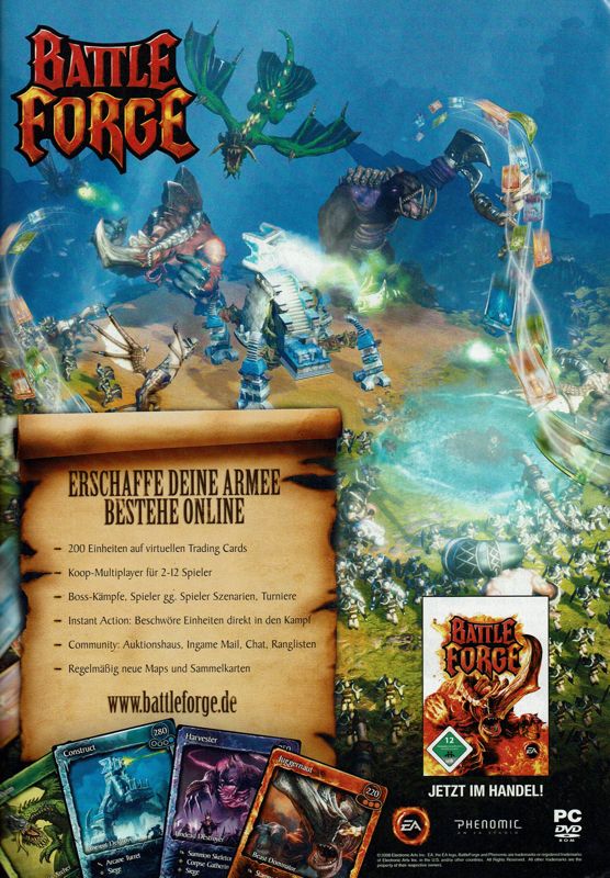 BattleForge Magazine Advertisement (Magazine Advertisements): GameStar (Germany), Issue 05/2009