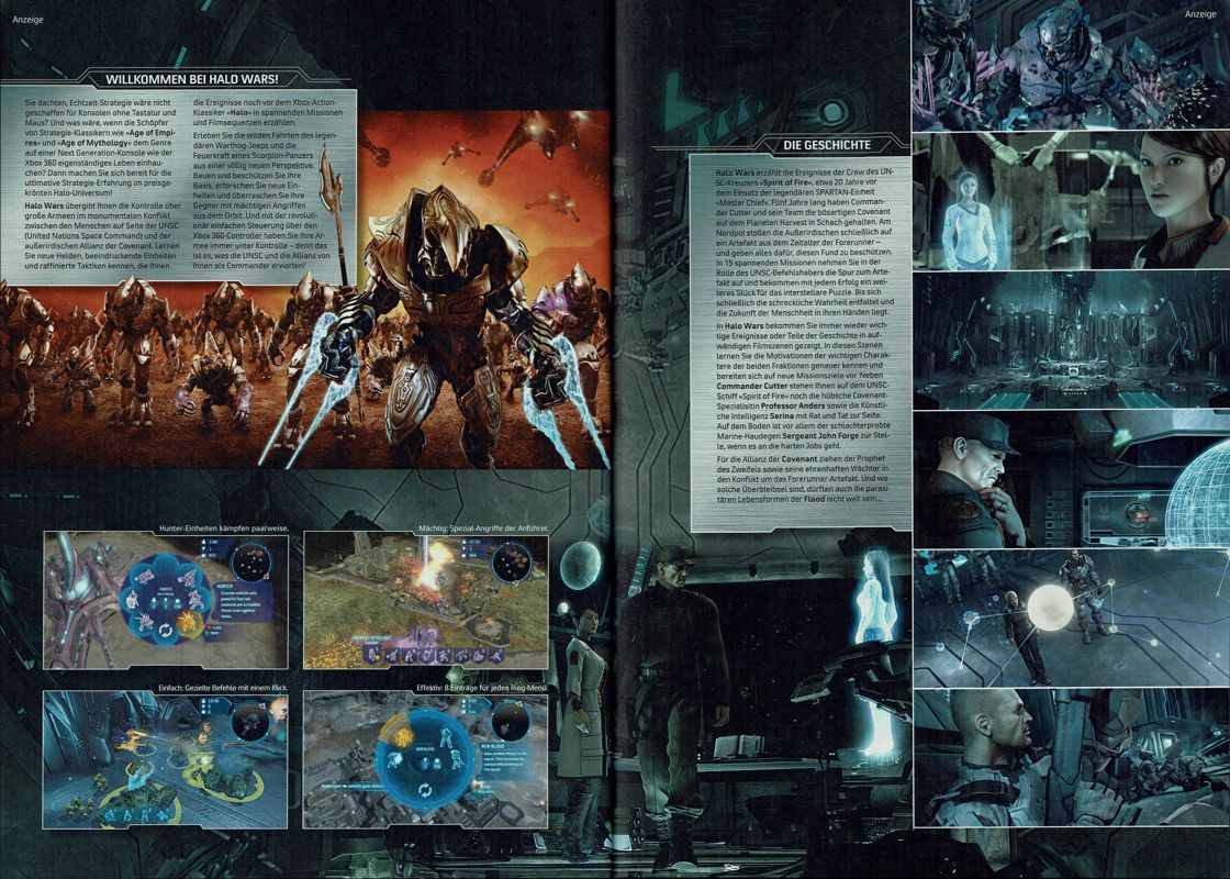 Halo Wars Magazine Advertisement (Magazine Advertisements): GameStar (Germany), Issue 04/2009 Part 2