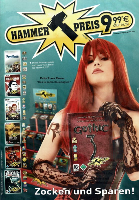Gothic 3 Magazine Advertisement (Magazine Advertisements): GameStar (Germany), Issue 09/2009