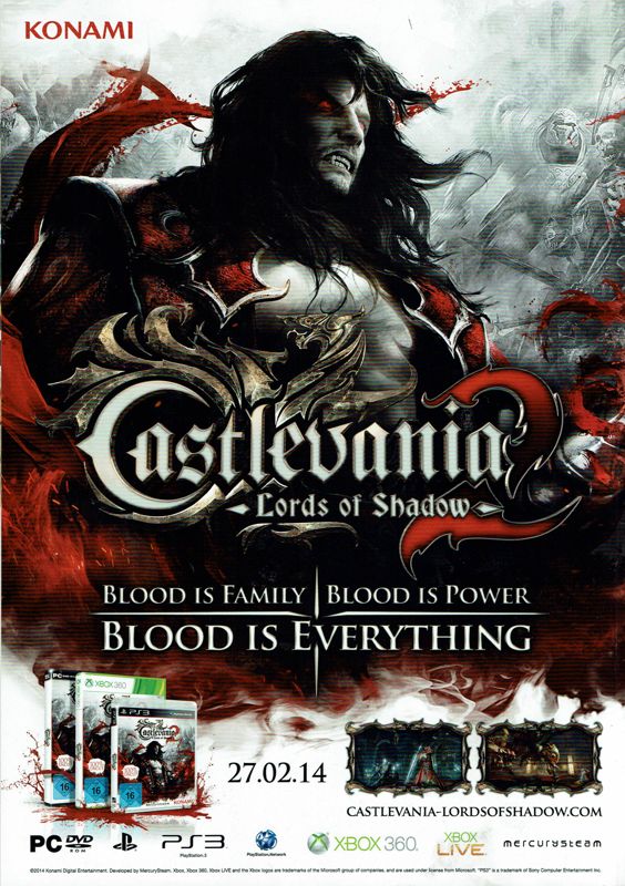 Castlevania: Lords of Shadow Magazine Advertisement (Magazine Advertisements): GameStar (Germany), Issue 03/2014