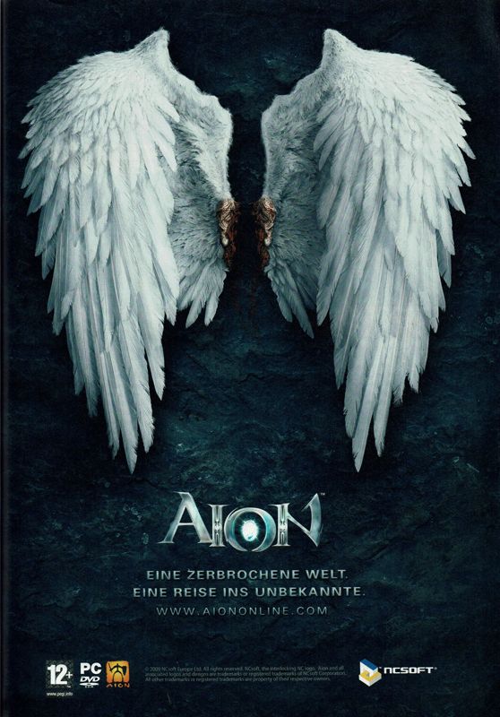 Aion Magazine Advertisement (Magazine Advertisements): GameStar (Germany), Issue 10/2009