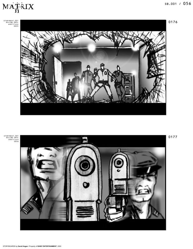 Enter the Matrix Concept Art (Enter the Matrix Digital Press Kit): Storyboard 6
