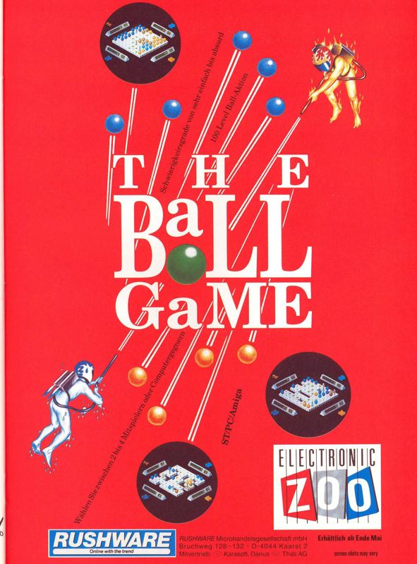 The Ball Game Magazine Advertisement (Magazine Advertisements): ASM (Germany), Issue 06/1991