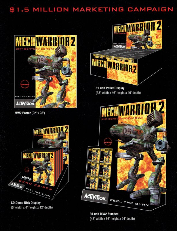 MechWarrior 2: 31st Century Combat Other (Retail Promo Material)