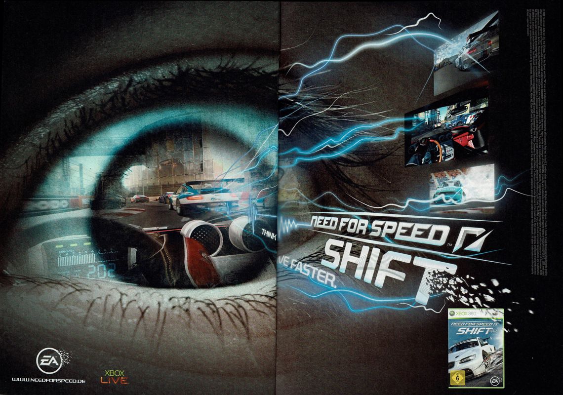 Need for Speed: Shift Magazine Advertisement (Magazine Advertisements): GameStar (Germany), Issue 11/2009