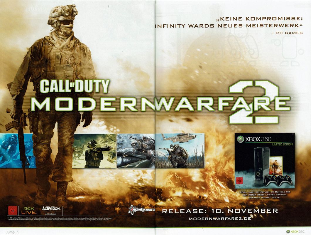 Call of Duty: Modern Warfare 2 Magazine Advertisement (Magazine Advertisements): GameStar (Germany), Issue 01/2010