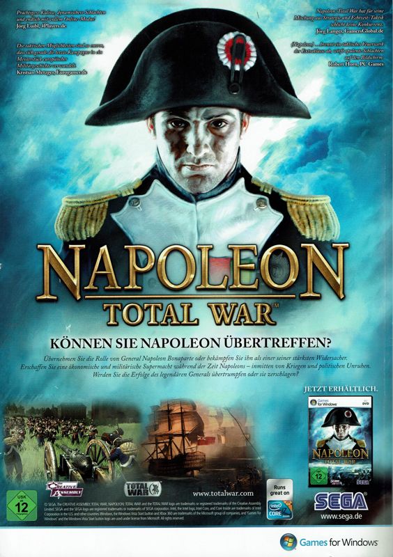 Napoleon: Total War Magazine Advertisement (Magazine Advertisements): GameStar (Germany), Issue 05/2010