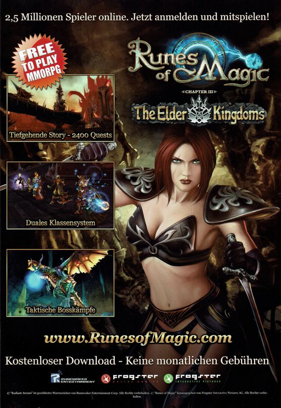 Runes of Magic Magazine Advertisement (Magazine Advertisements): GameStar (Germany), Issue 05/2010