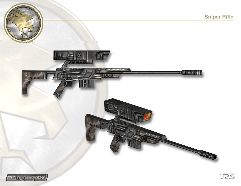 Command & Conquer: Renegade Render (Westwood Studios Digital Press Kit 2000): Sniper Rifle
