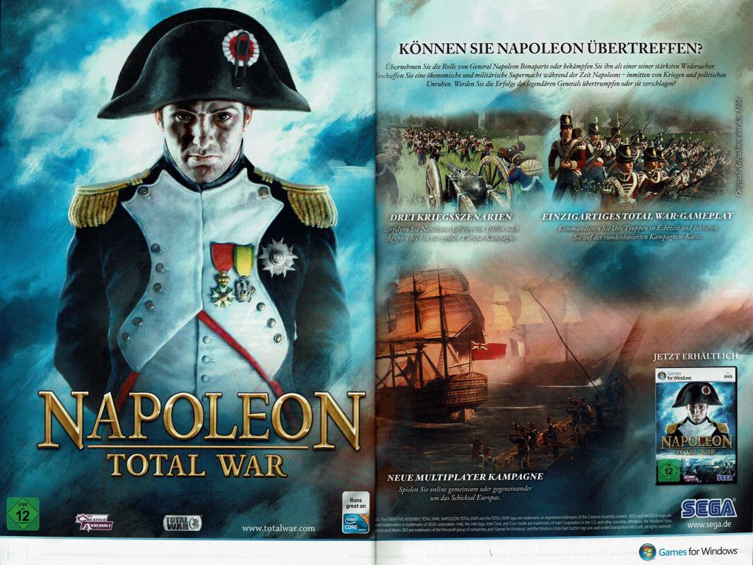 Napoleon: Total War Magazine Advertisement (Magazine Advertisements): GameStar (Germany), Issue 04/2010