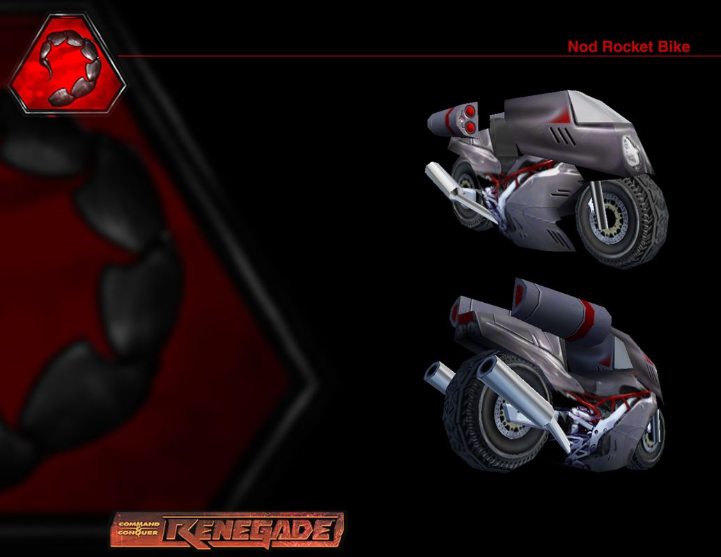 Command & Conquer: Renegade Render (Westwood Studios Digital Press Kit 2000): Nod Rocket Bike